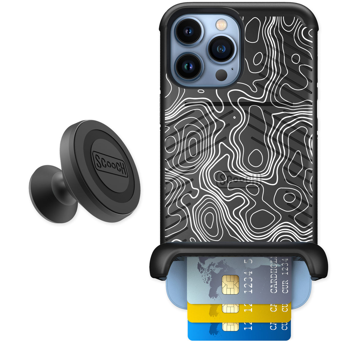 Scooch Wingmate Topography for iPhone 13 Pro Max — Starter Bundle