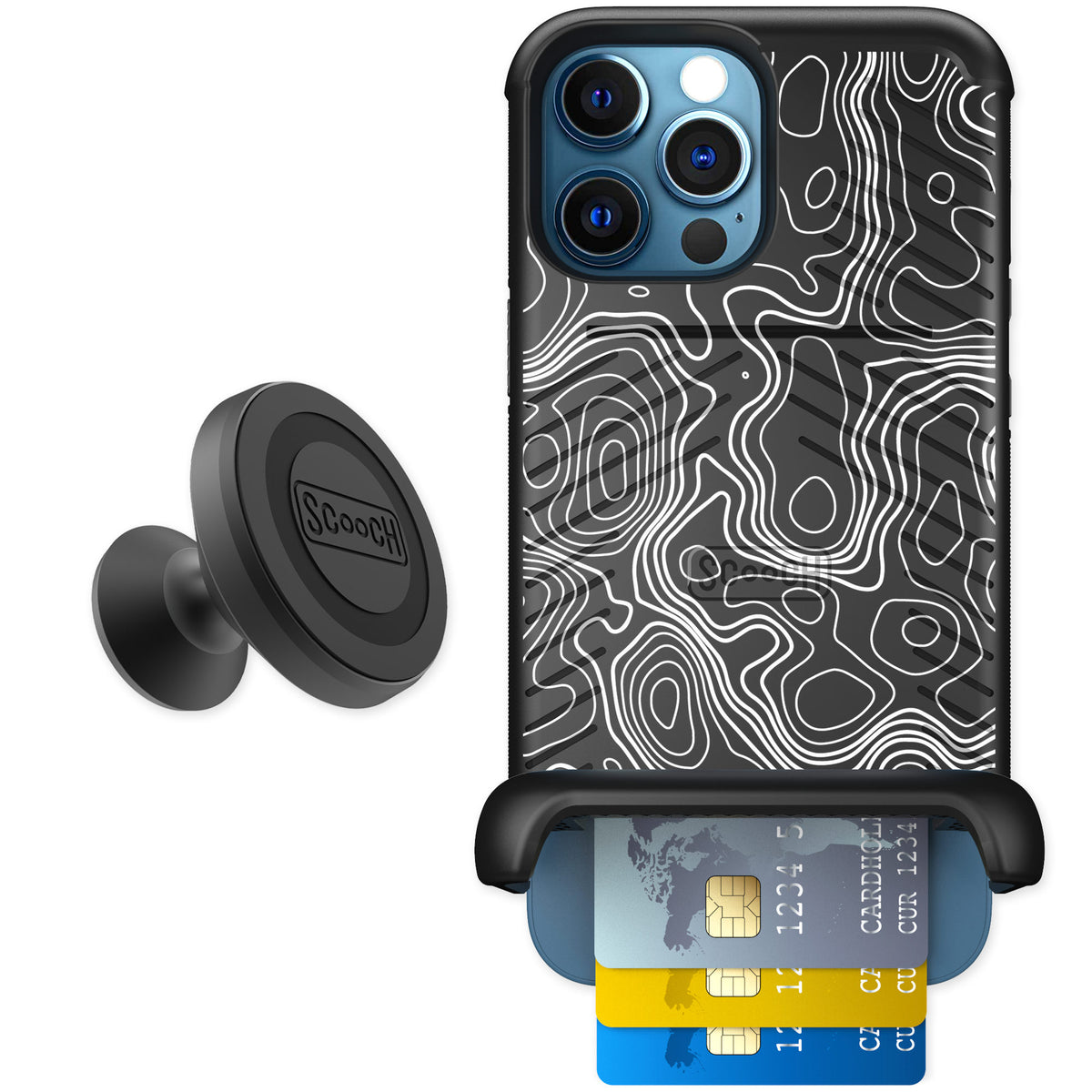Scooch Wingmate Topography for iPhone 12 Pro — Starter Bundle