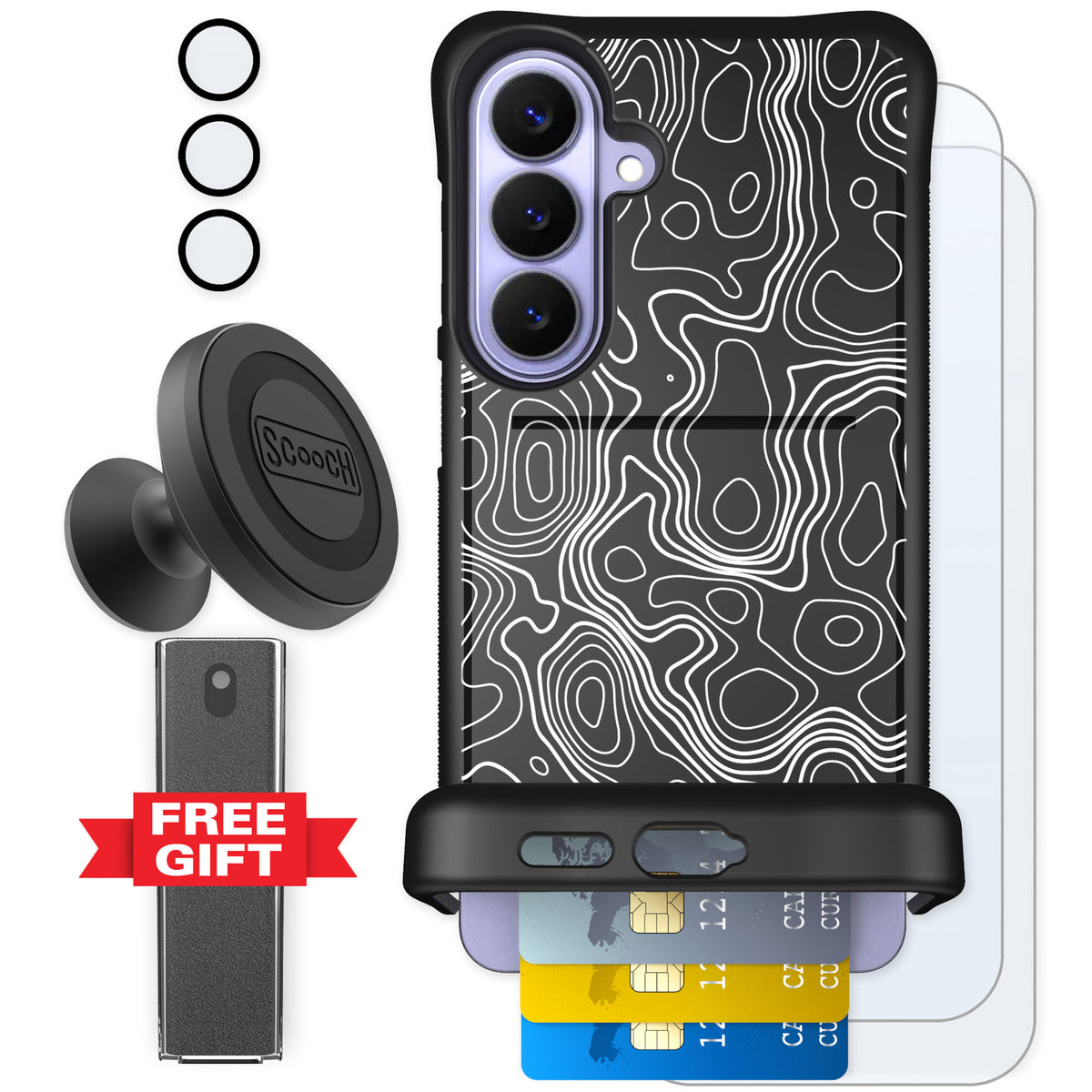 Scooch Wingmate Topography for Galaxy S26+ — Defender Bundle