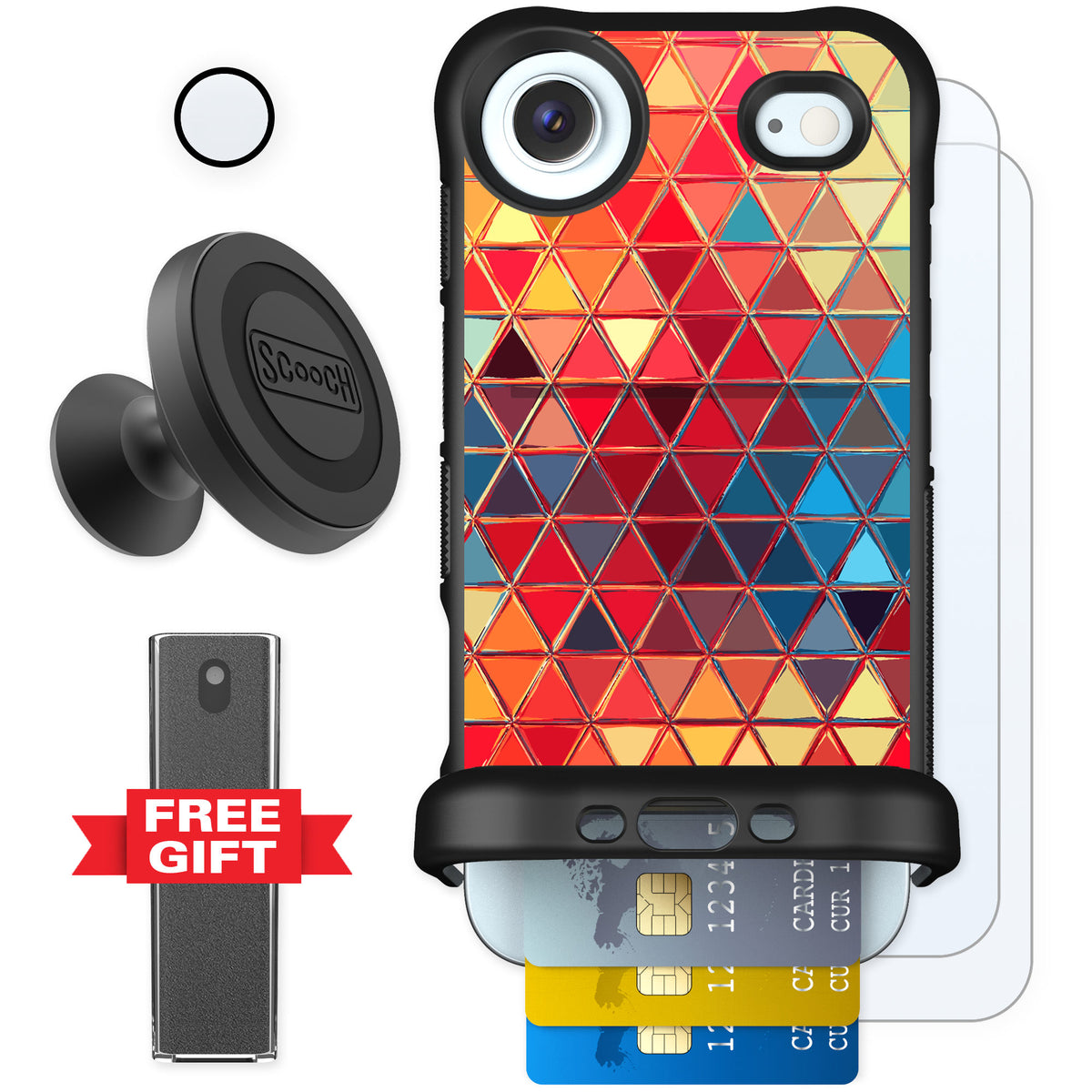 Scooch Wingmate Festive Glass for iPhone Air — Defender Bundle