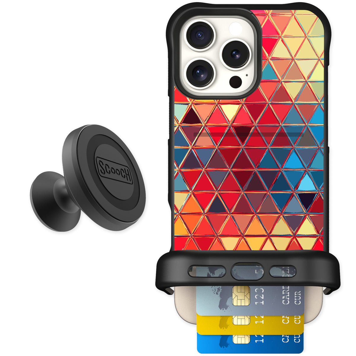 Scooch Wingmate Festive Glass for iPhone 16 Pro Max — Starter Bundle