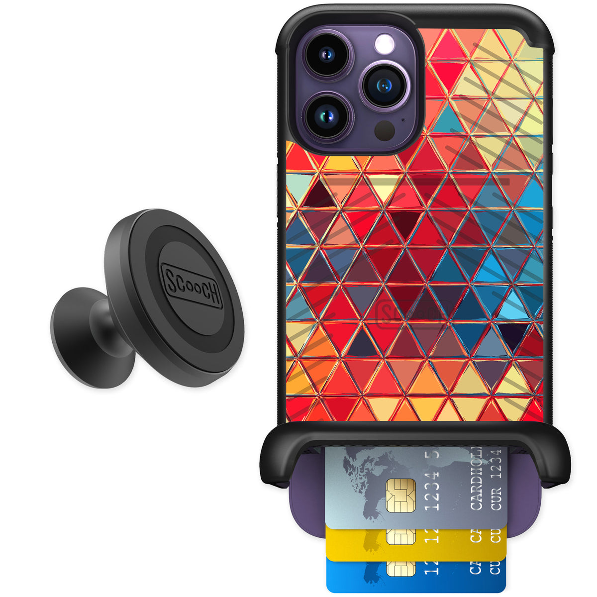 Scooch Wingmate Festive Glass for iPhone 14 Pro Max — Starter Bundle
