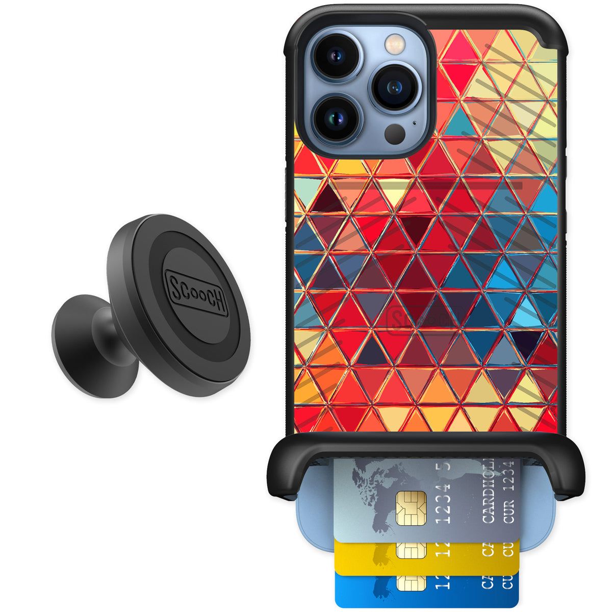 Scooch Wingmate Festive Glass for iPhone 13 Pro Max — Starter Bundle