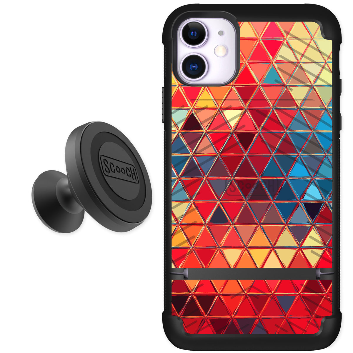 Scooch Wingmate Festive Glass for iPhone 11 — Starter Bundle