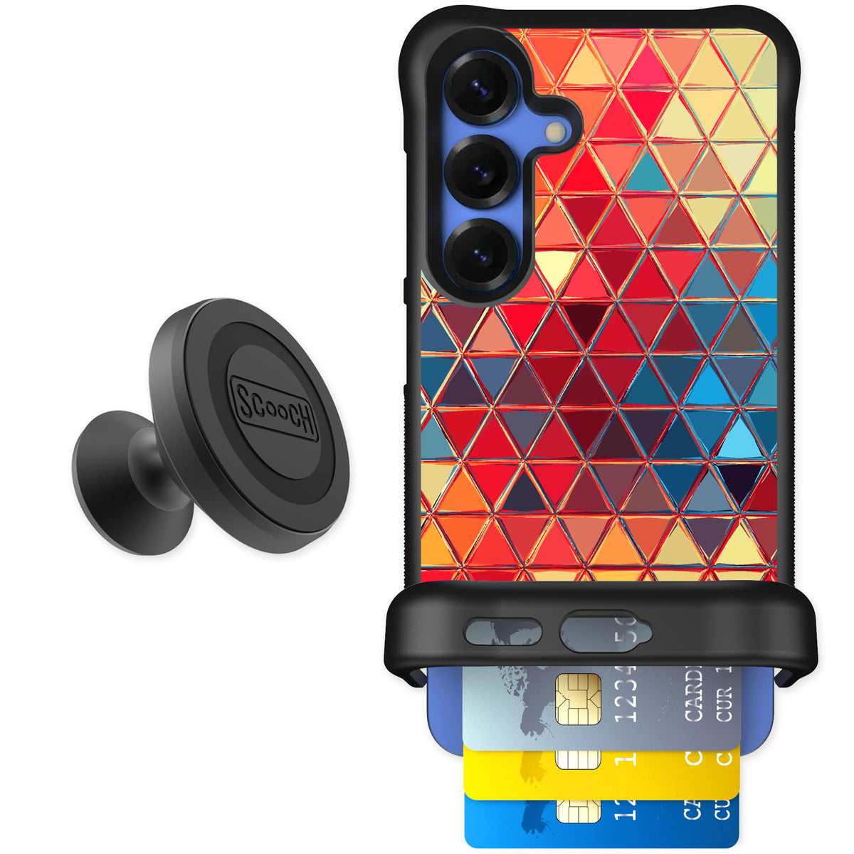 Scooch Wingmate Festive Glass for Galaxy S25 — Starter Bundle