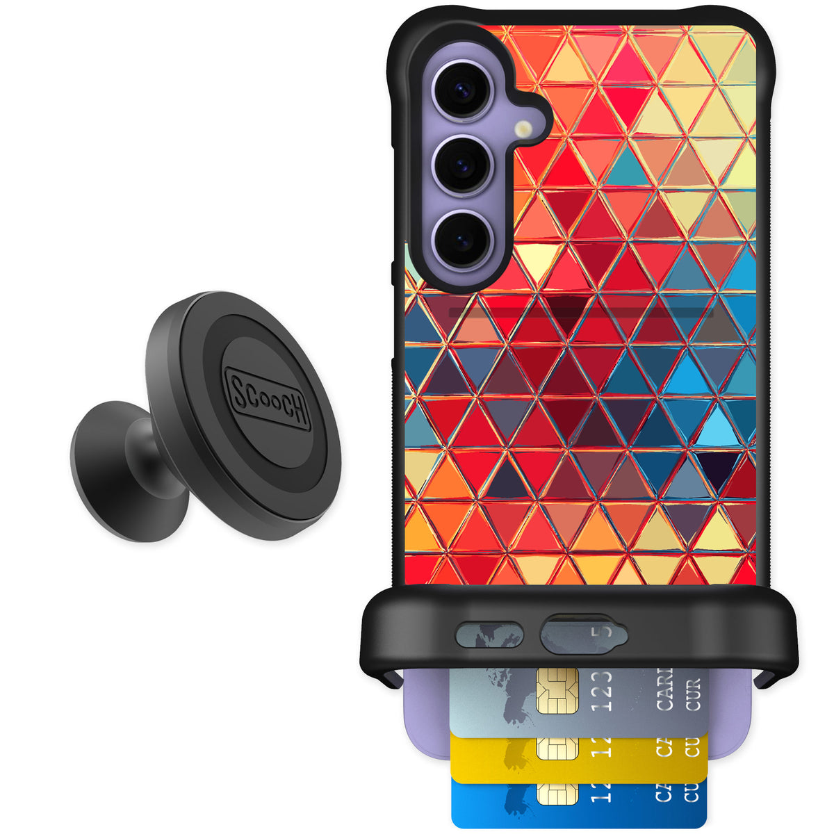 Scooch Wingmate Festive Glass for Galaxy S24+ — Starter Bundle