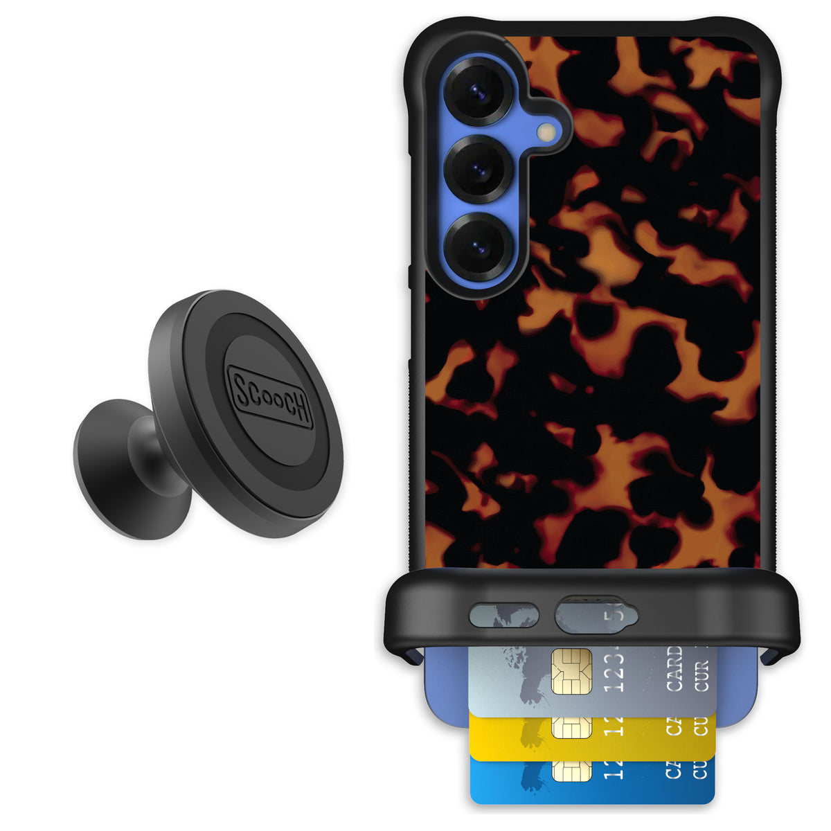 Scooch Wingmate Tortoise Shell for Galaxy S25+ — Starter Bundle