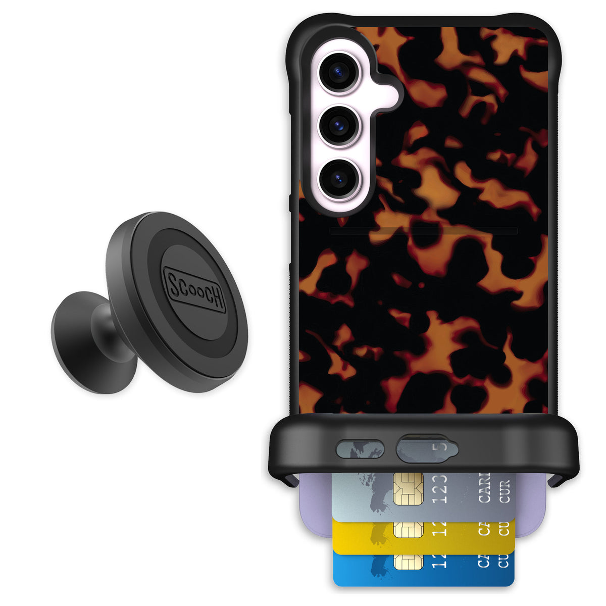 Scooch Wingmate Tortoise Shell for Galaxy S24+ — Starter Bundle