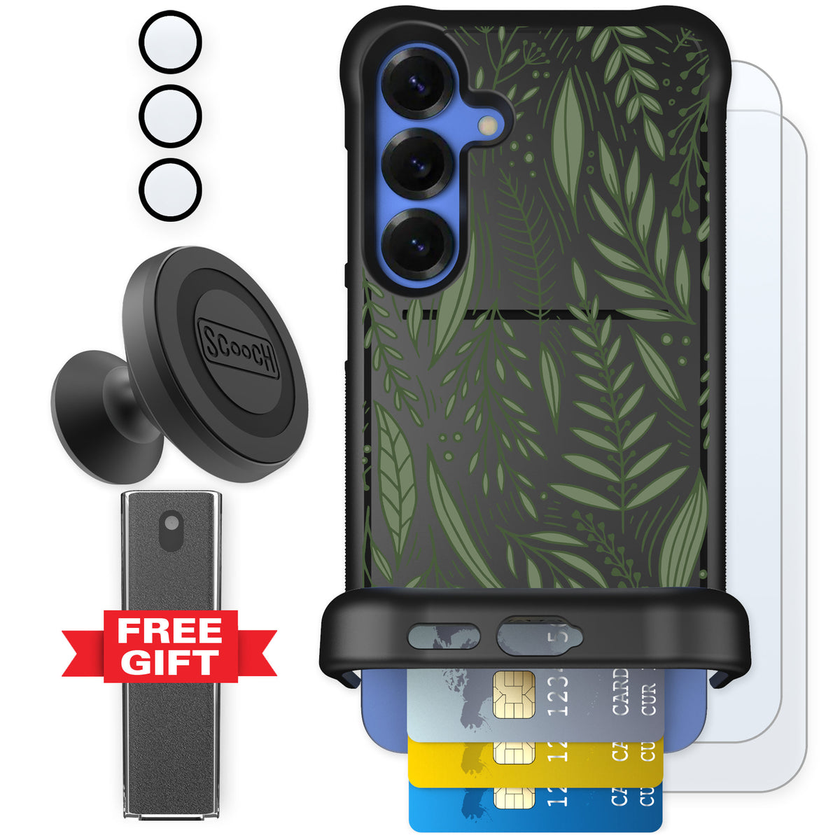 Scooch Wingmate Willow Garden for Galaxy S25+ — Defender Bundle