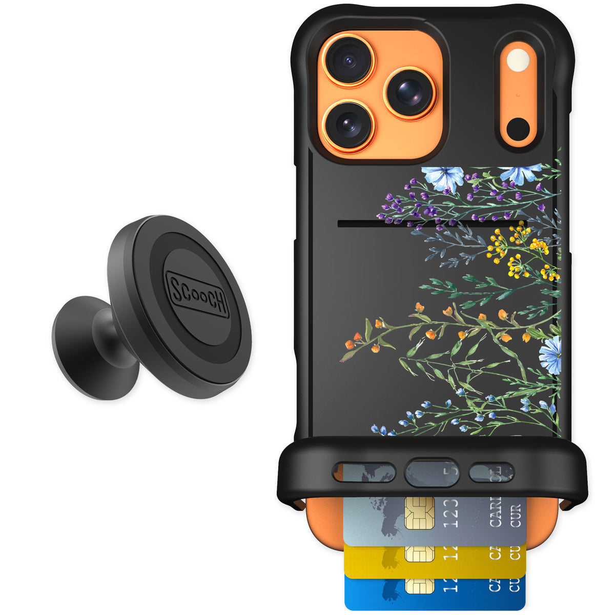 Scooch Wingmate Meadow Bloom for iPhone 17 Pro Max — Starter Bundle