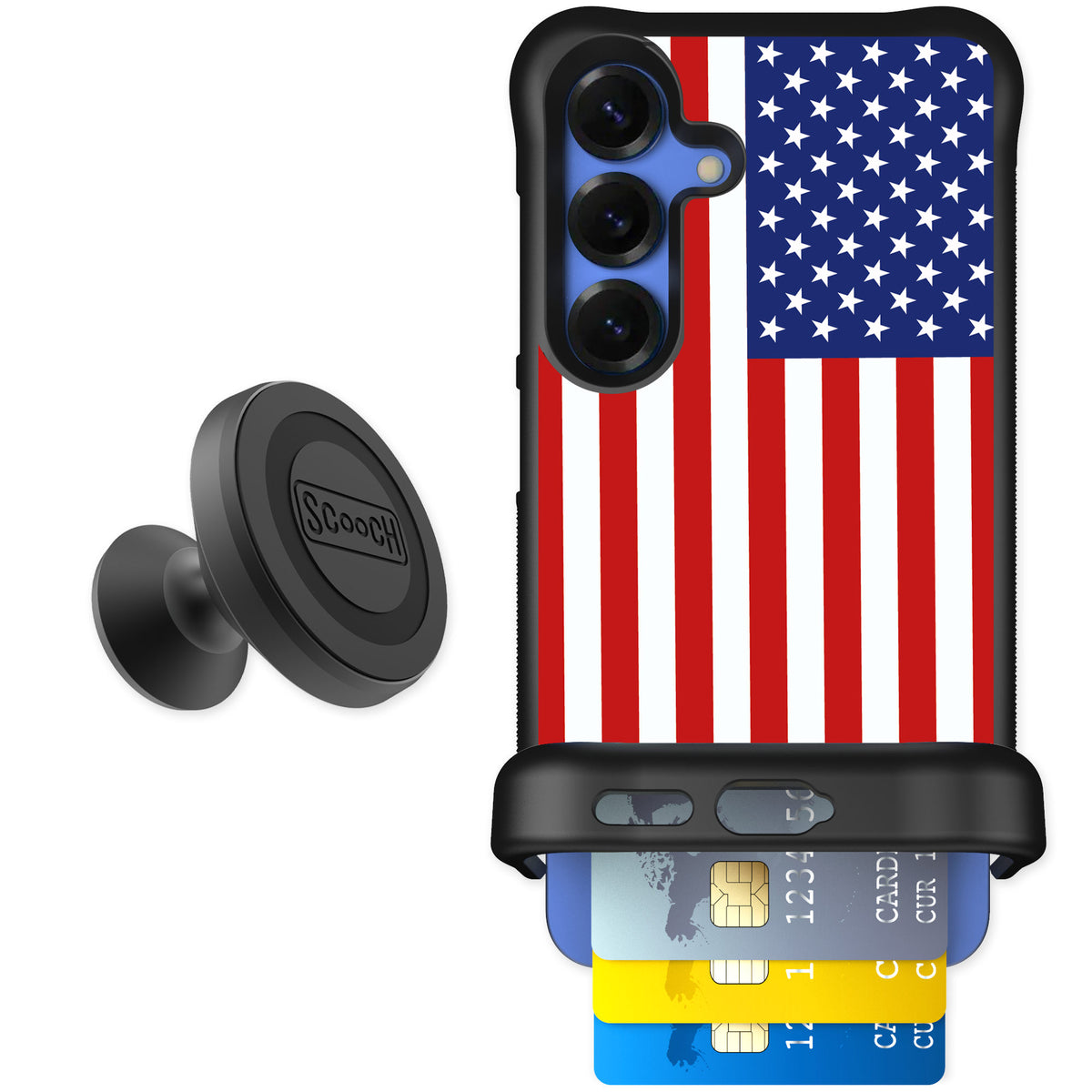 Scooch Wingmate Stars And Stripes for Galaxy S25 — Starter Bundle