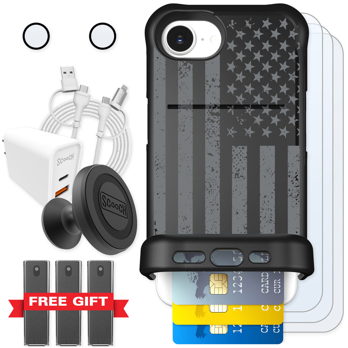 Scooch Wingmate Weathered Glory for iPhone 17e — Ultimate Bundle
