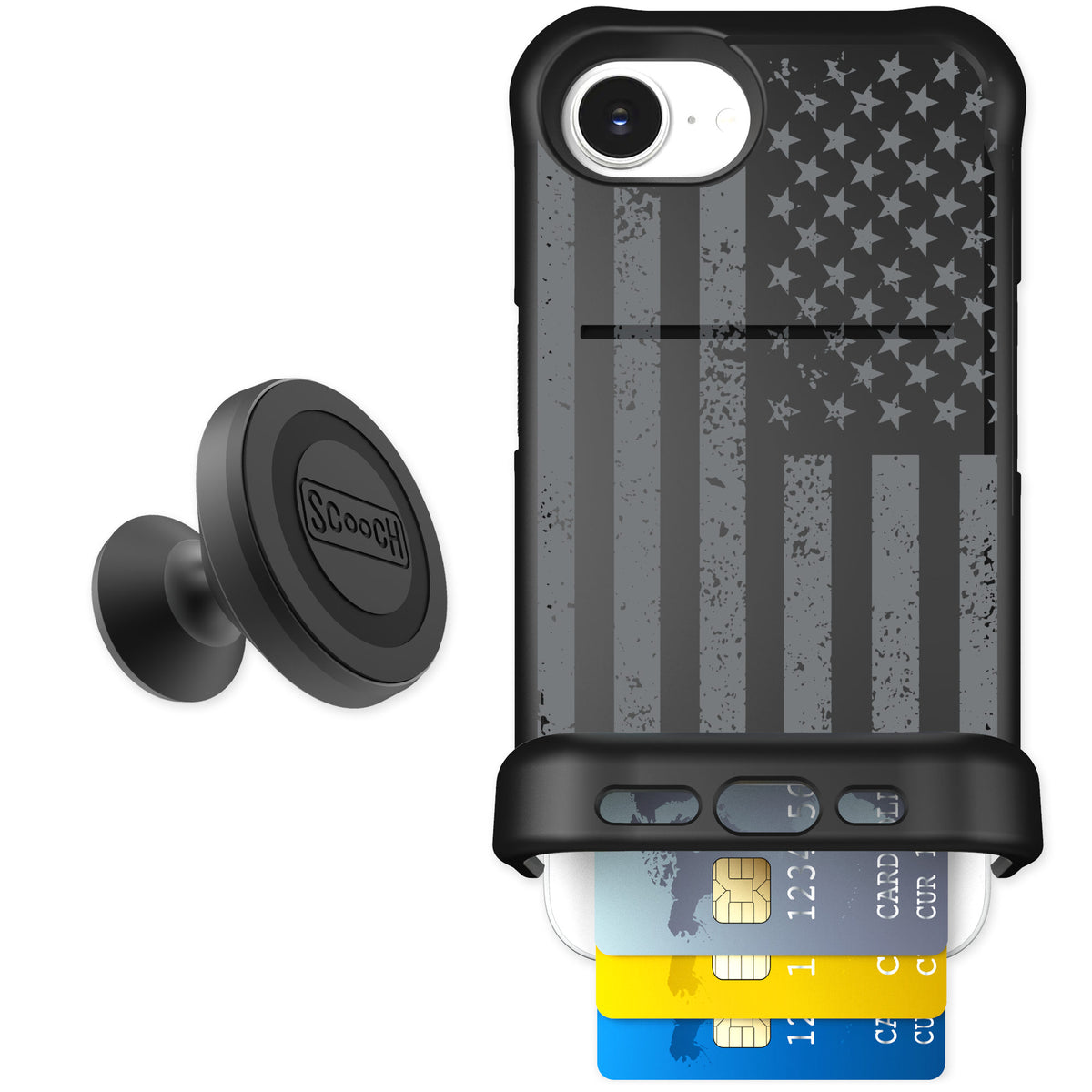 Scooch Wingmate Weathered Glory for iPhone 16e — Starter Bundle