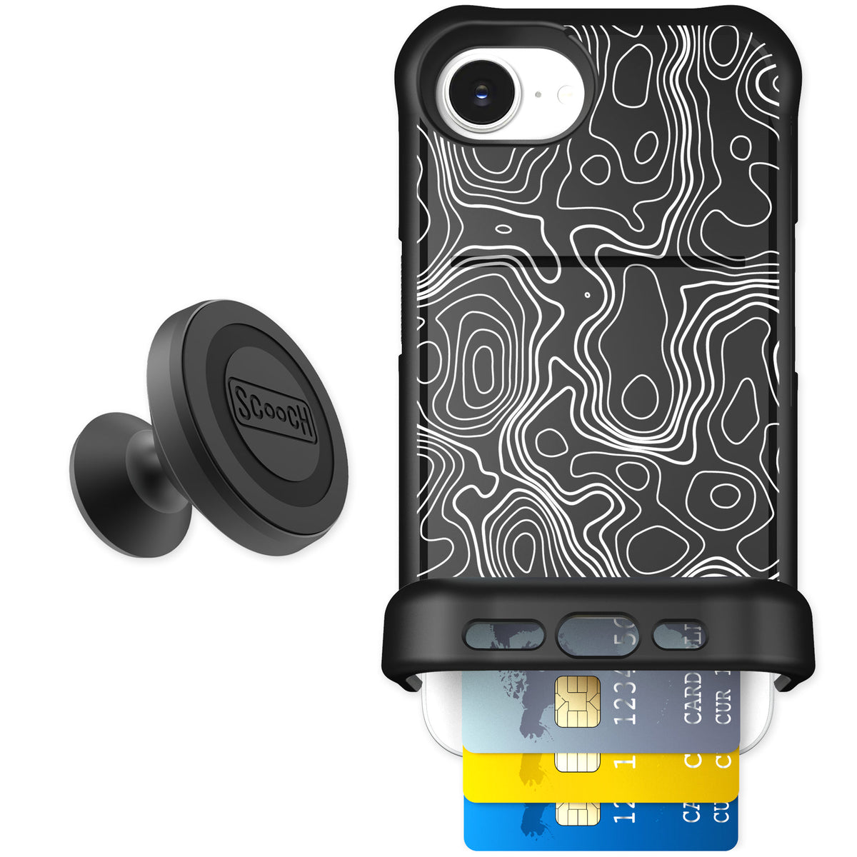 Scooch Wingmate Topography for iPhone 17e — Starter Bundle