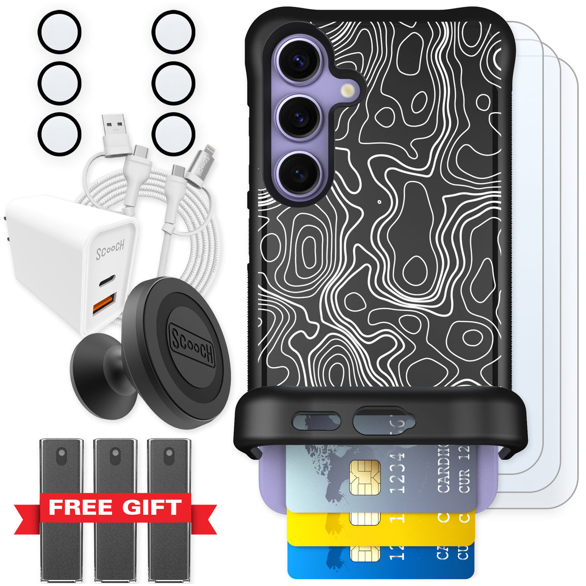 Scooch Wingmate Topography for Galaxy S24 — Ultimate Bundle