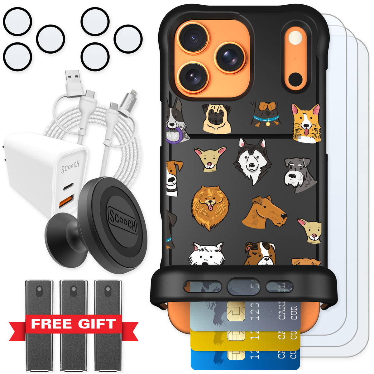 Scooch Wingmate Dog Squad for iPhone 17 Pro Max — Ultimate Bundle
