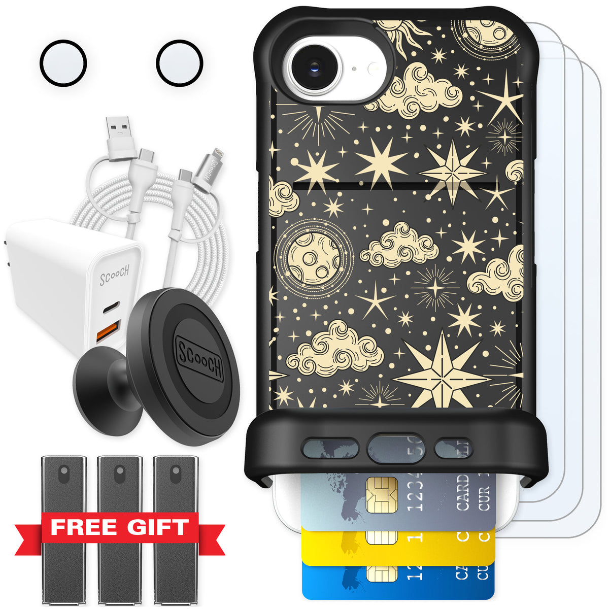 Scooch Wingmate Celestial Sleep for iPhone 16e — Ultimate Bundle