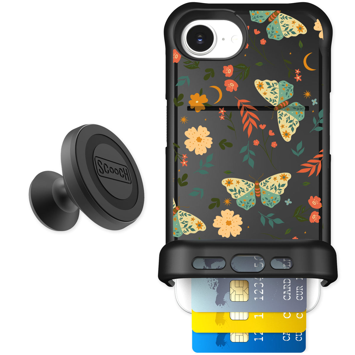 Scooch Wingmate Boho Nights for iPhone 17e — Starter Bundle