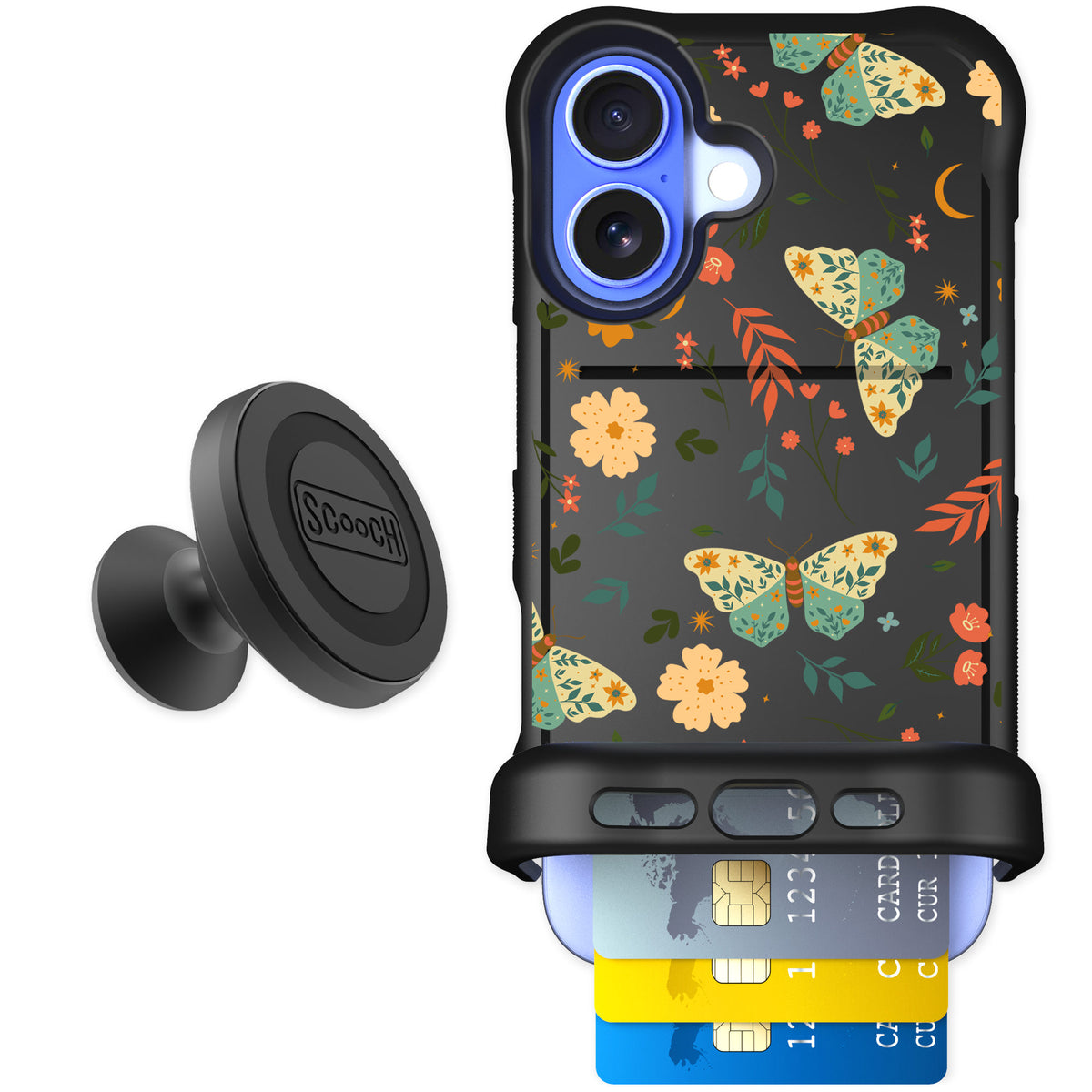 Scooch Wingmate Boho Nights for iPhone 16 — Starter Bundle