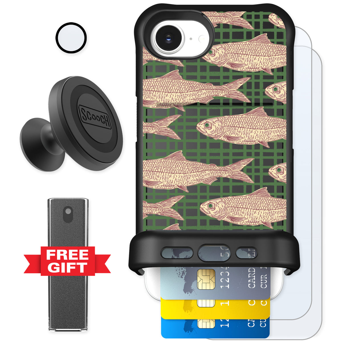 Scooch Wingmate Fresh Catch for iPhone 17e — Defender Bundle