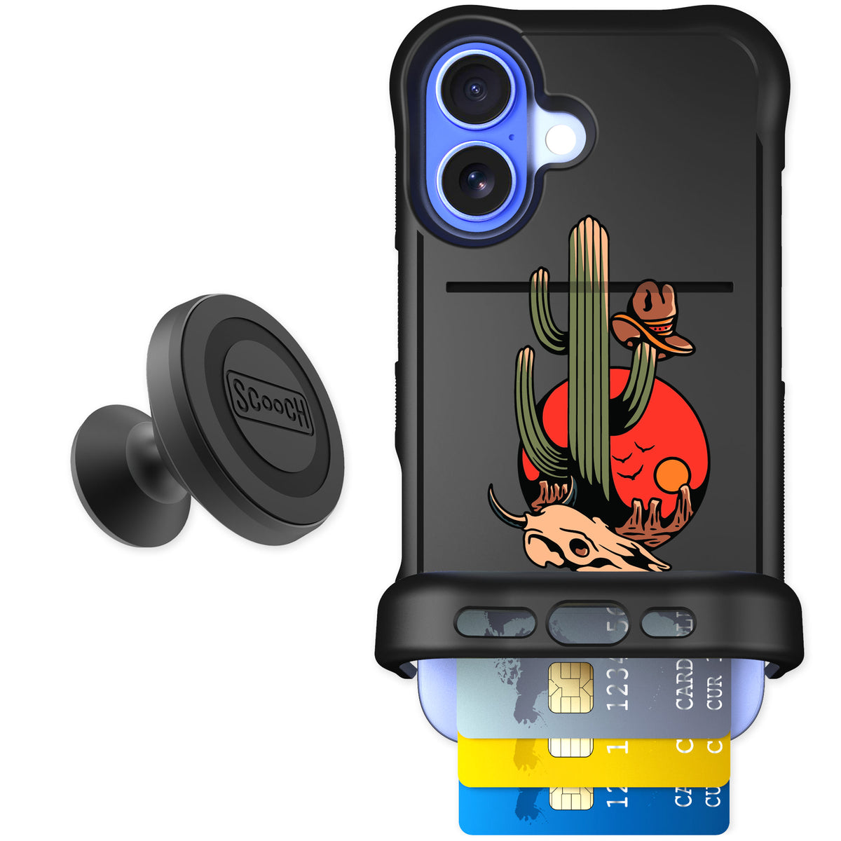 Scooch Wingmate Cactus Flash for iPhone 16 — Starter Bundle