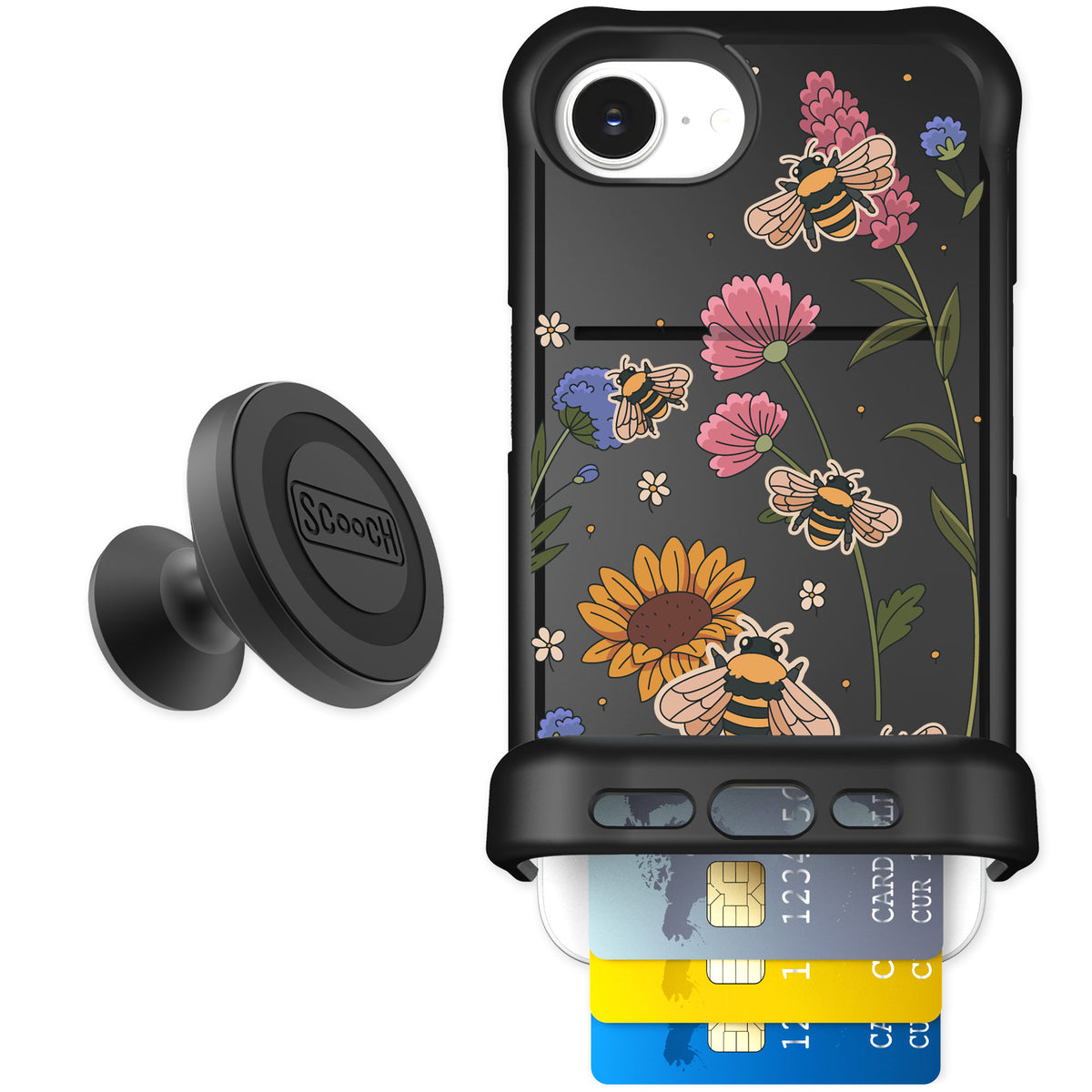 Scooch Wingmate Bee Happy for iPhone 17e — Starter Bundle