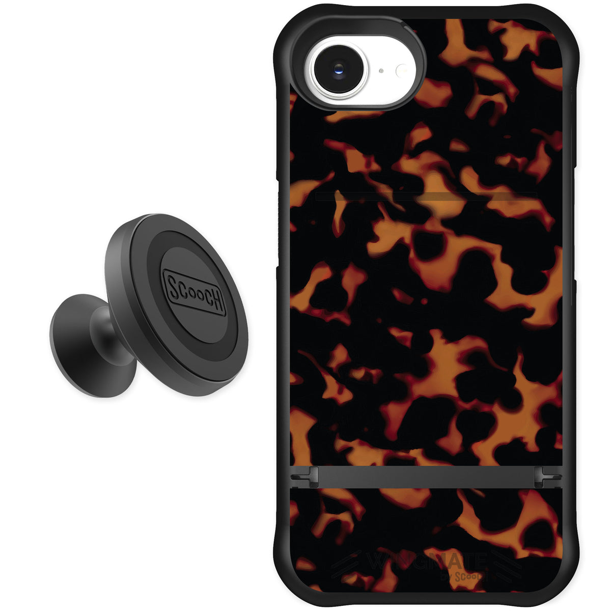 Scooch Wingmate Tortoise Shell for iPhone 17e — Starter Bundle