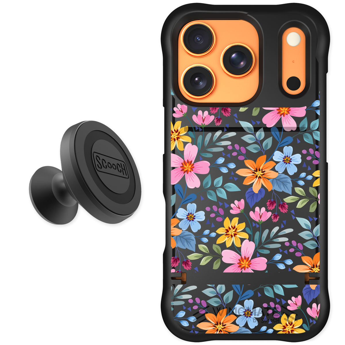 Scooch Wingmate Full Bloom for iPhone 17 Pro — Starter Bundle