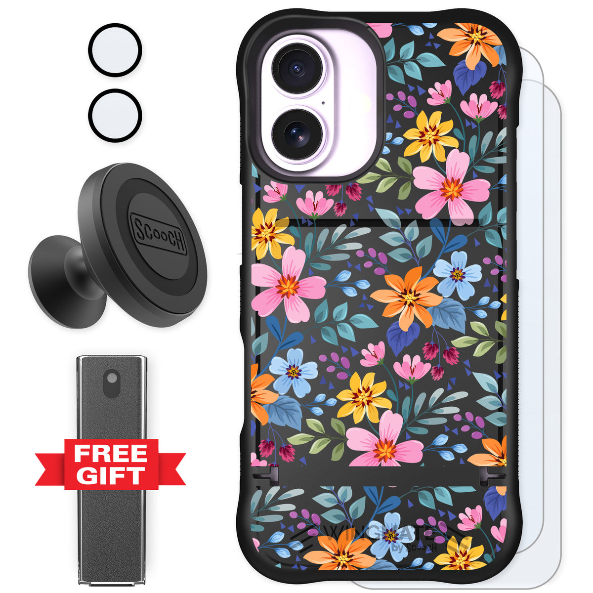 Scooch Wingmate Full Bloom for iPhone 17 — Defender Bundle