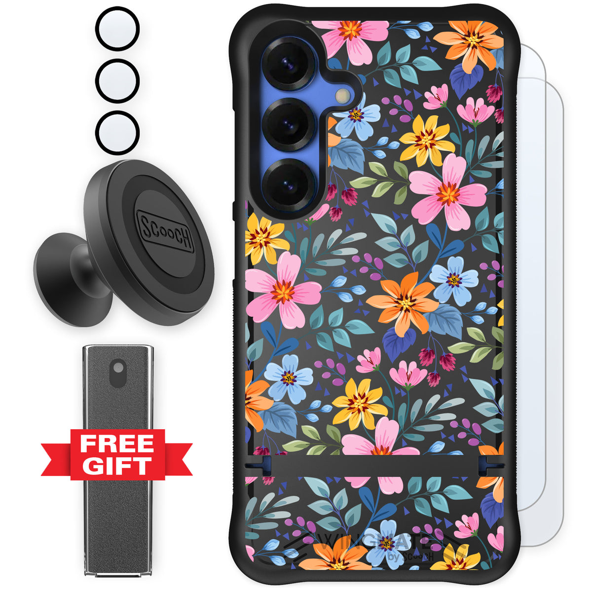 Scooch Wingmate Full Bloom for Galaxy S25 — Defender Bundle