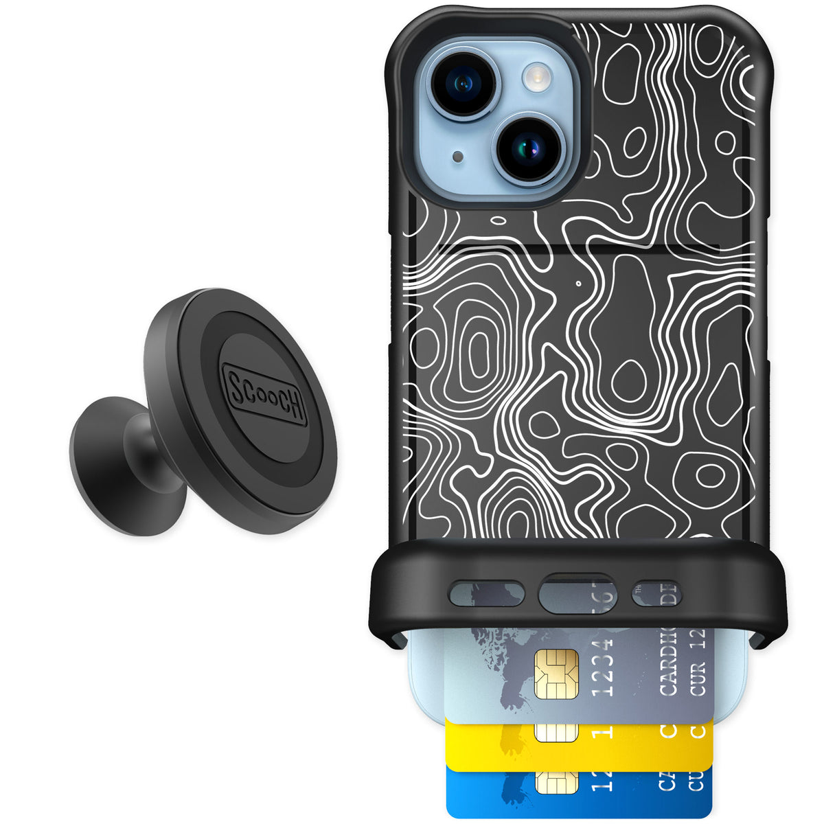 Scooch Wingmate Topography for iPhone 15 — Starter Bundle