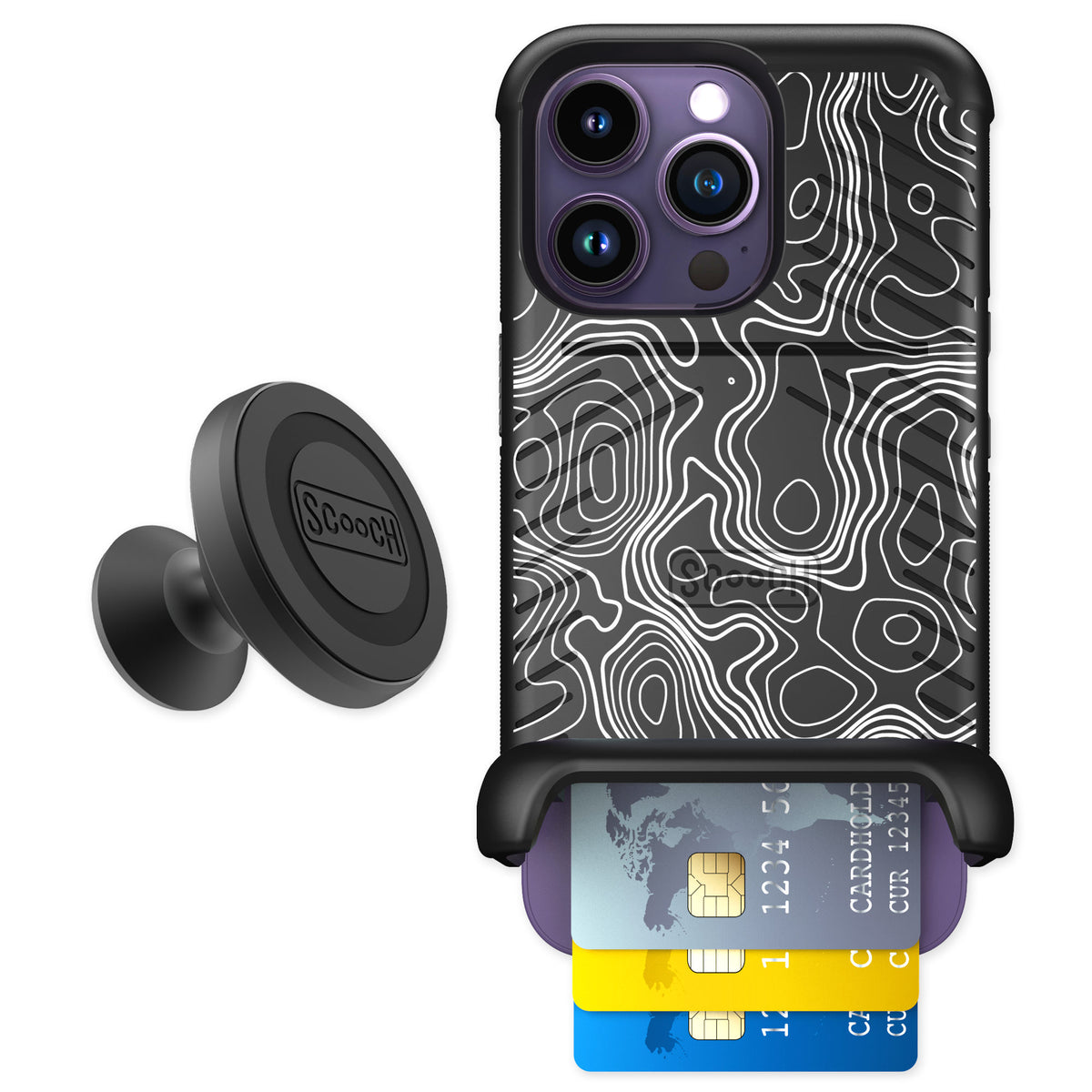 Scooch Wingmate Topography for iPhone 14 Pro — Starter Bundle