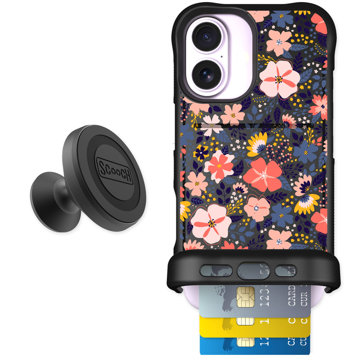 Scooch Wingmate Wildflowers for iPhone 17 — Starter Bundle
