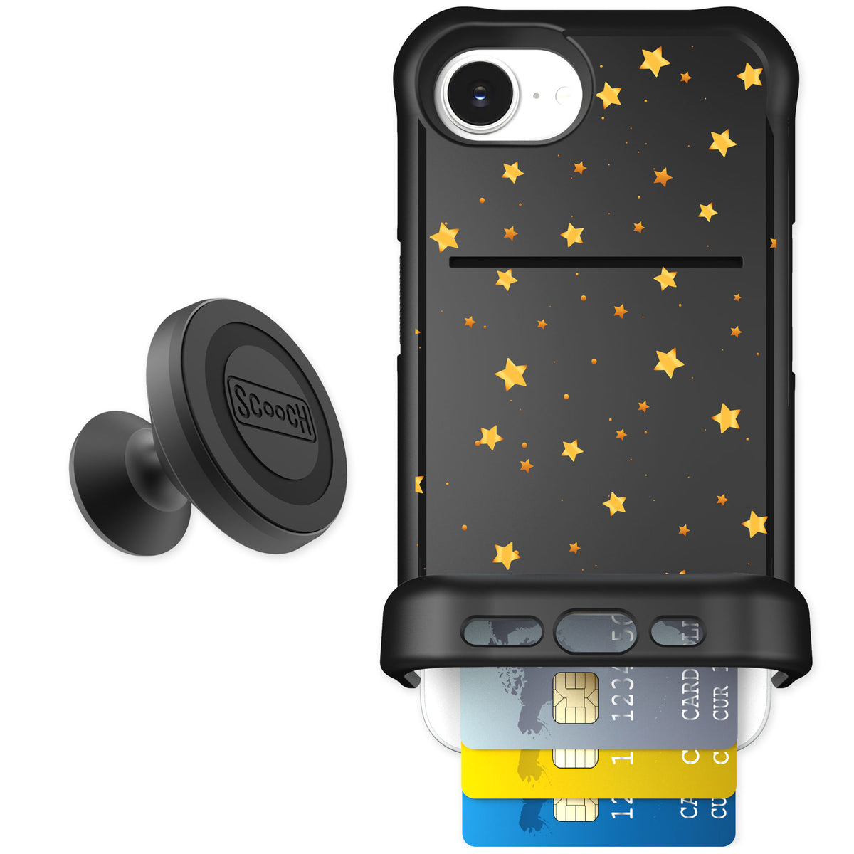 Scooch Wingmate Gold Stars for iPhone 17e — Starter Bundle