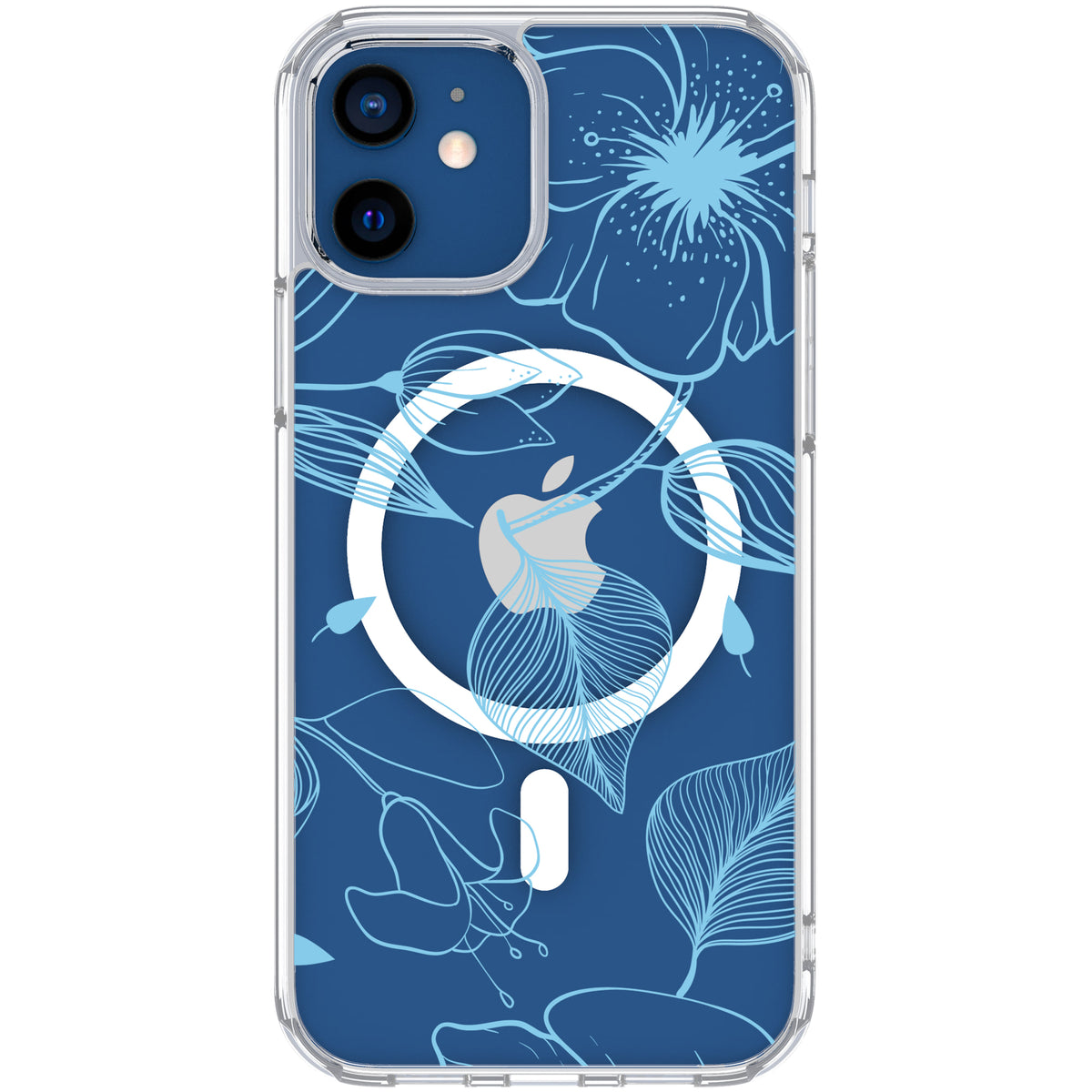 Scooch MagCase Blue Hibiscus for iPhone 12 Pro and iPhone 12 case