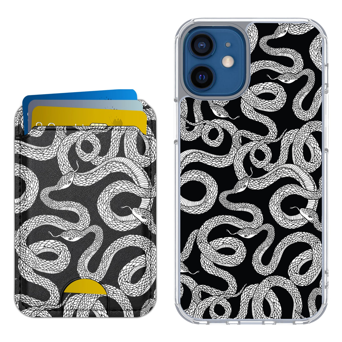 Scooch MagCase Snakes for iPhone 12 mini with Matching MagWallet