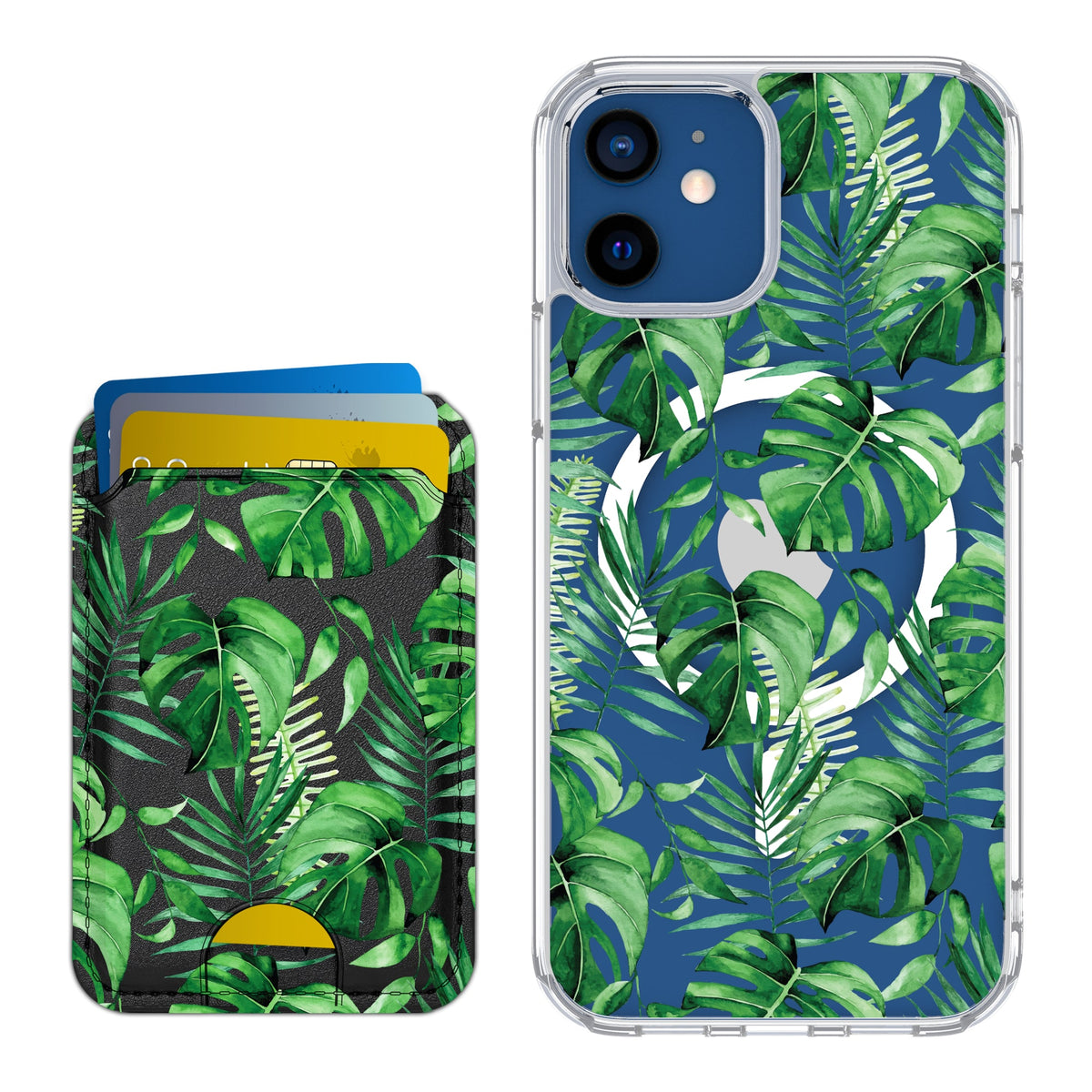 Scooch MagCase Monstera for iPhone 12 Pro and iPhone 12 with Matching MagWallet