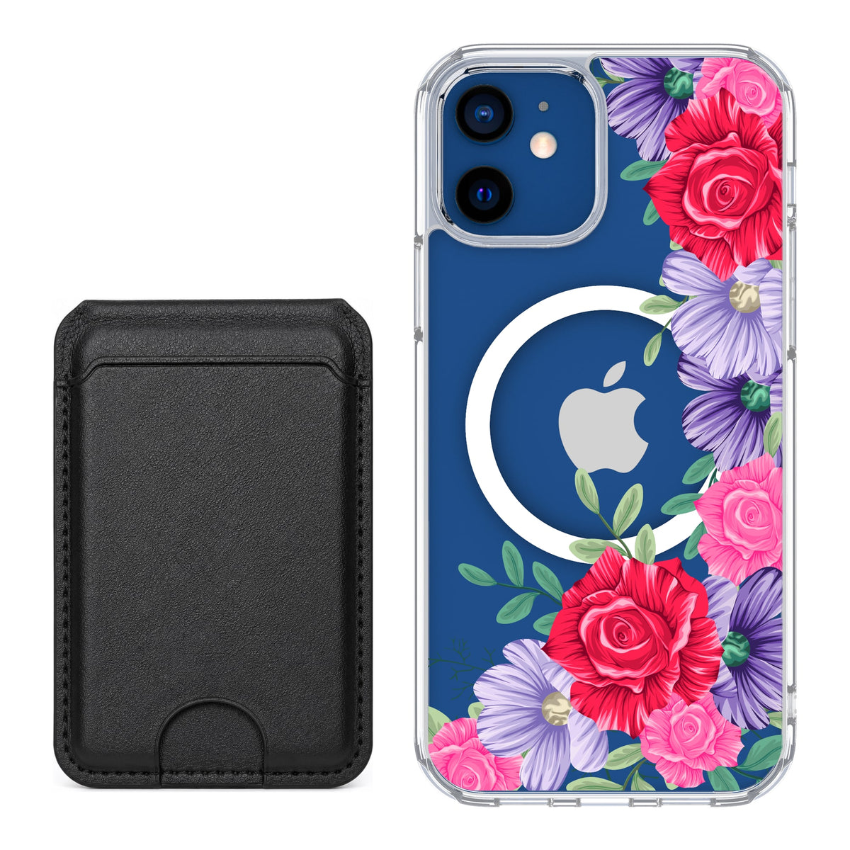 Scooch MagCase Spring Blossom for iPhone 12 / iPhone 12 Pro with Black MagWallet