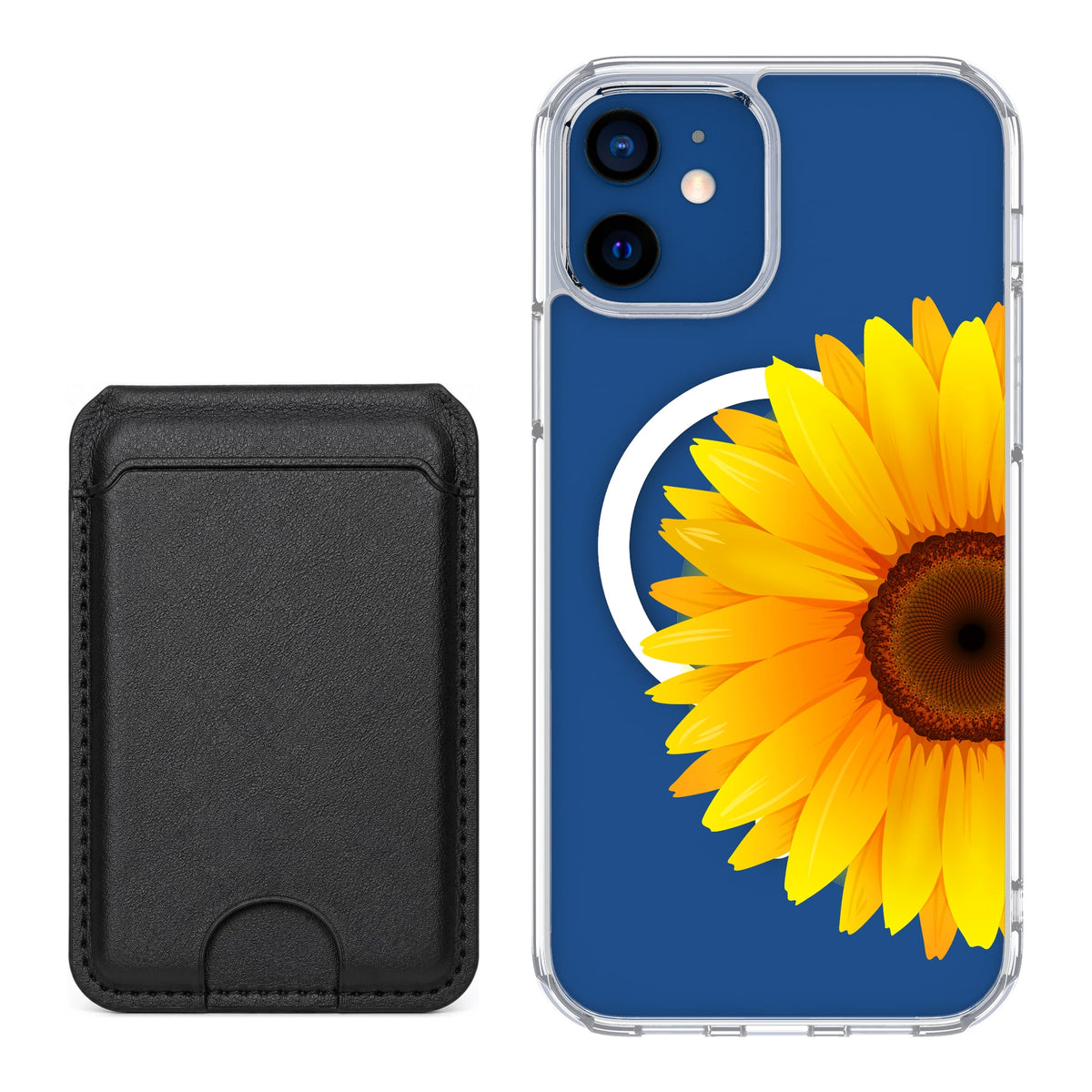 Scooch MagCase Sunflower for iPhone 12 / iPhone 12 Pro with Black MagWallet