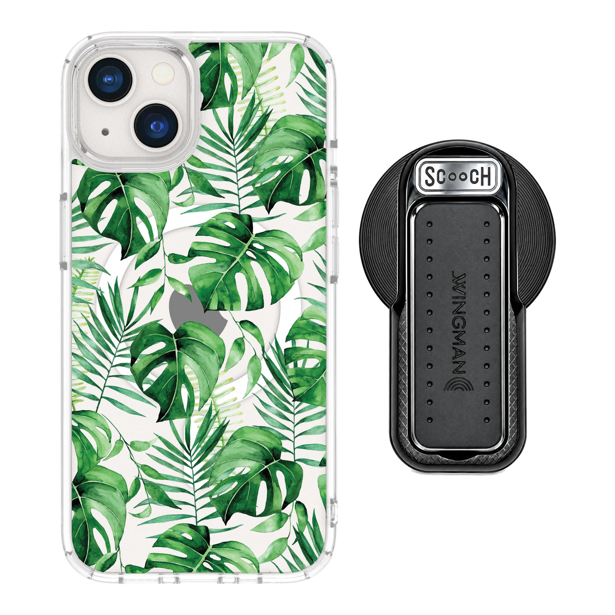 Scooch MagCase Monstera for iPhone 13 with MagSafe Wingback - Black