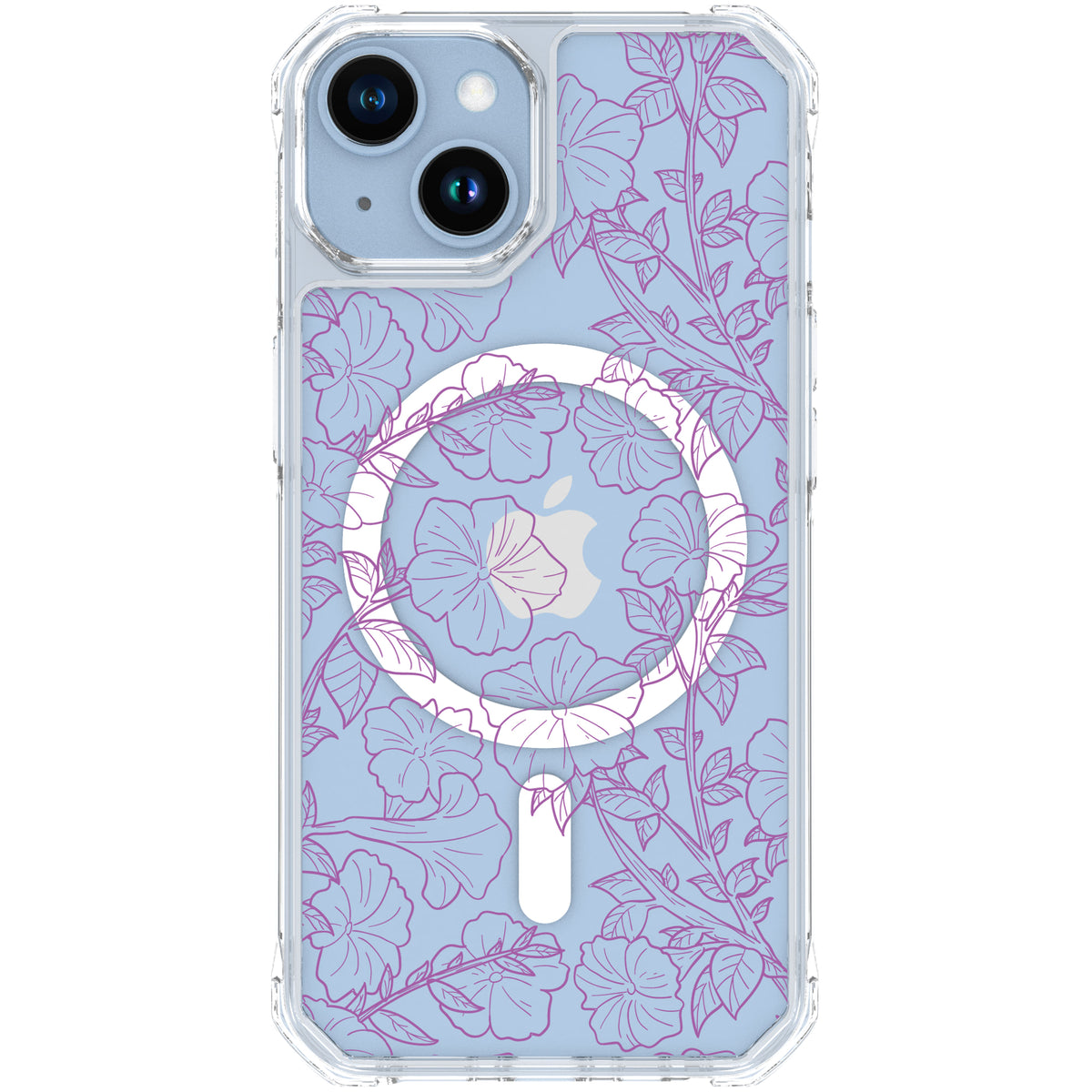 Scooch MagCase Purple Petunias for iPhone 14 case