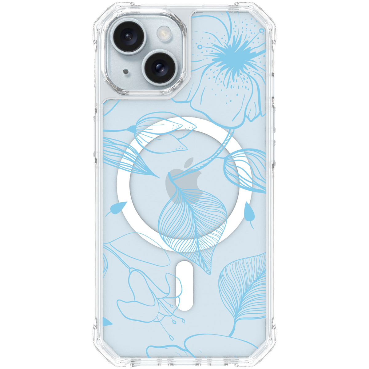 Scooch MagCase Blue Hibiscus for iPhone 15 case