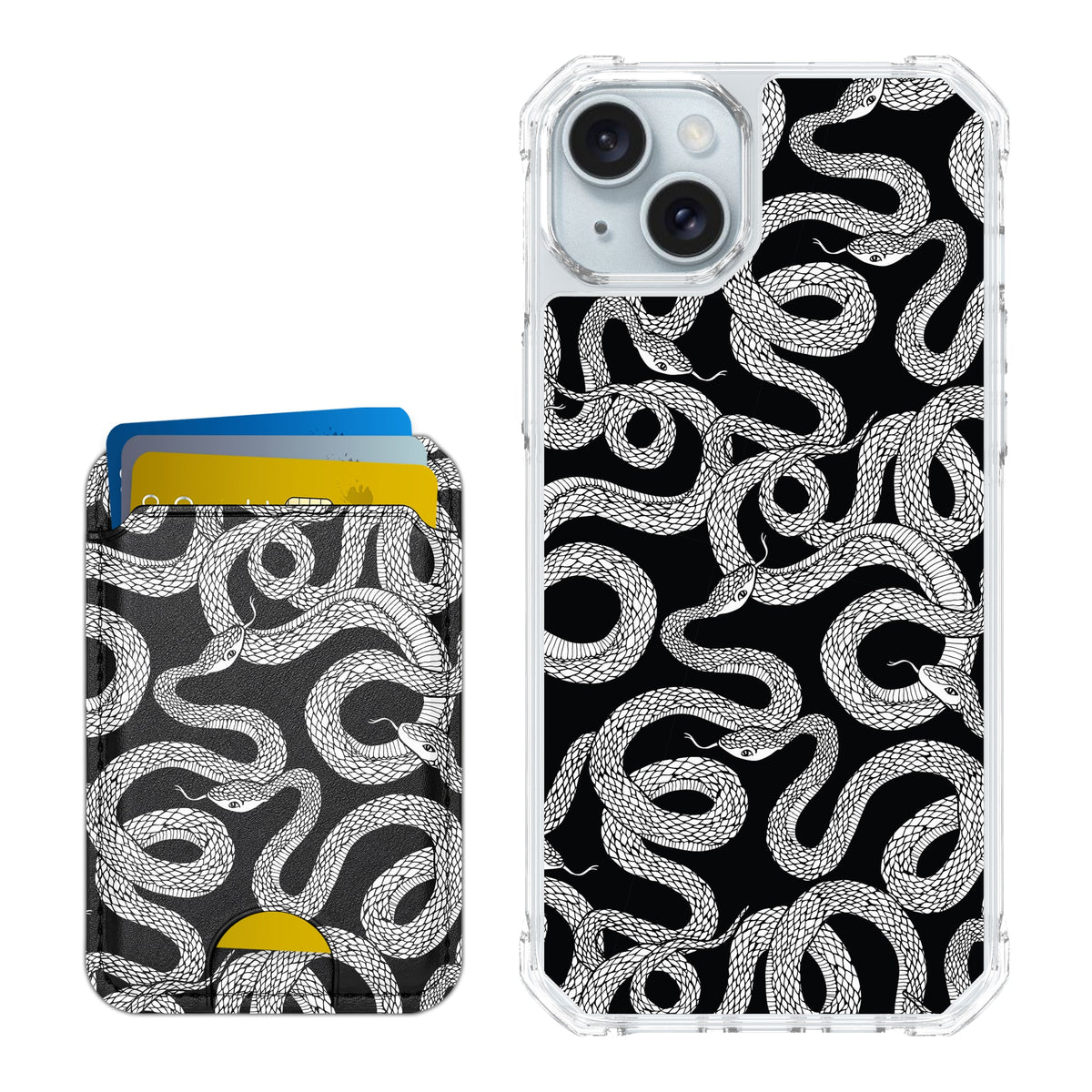 Scooch MagCase Snakes for iPhone 15 Plus and iPhone 14 Plus with Matching MagWallet