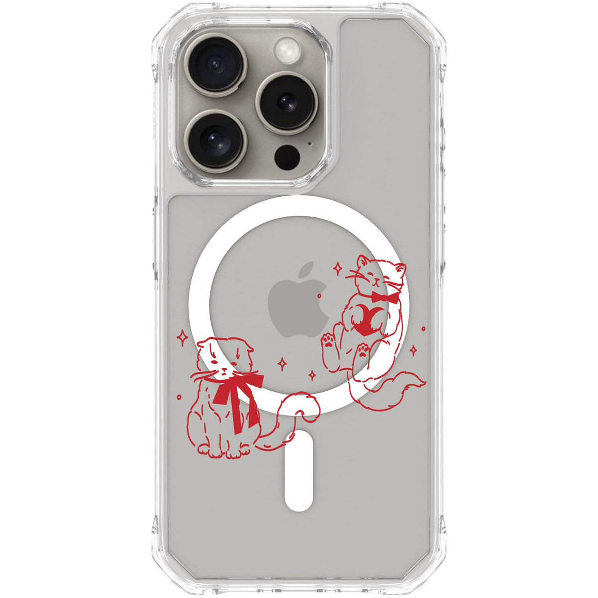 Scooch MagCase Cupid's Cats for iPhone 15 Pro case