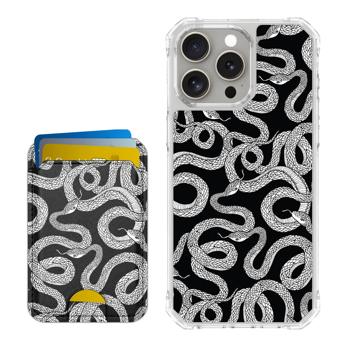 Scooch MagCase Snakes for iPhone 15 Pro Max with Matching MagWallet