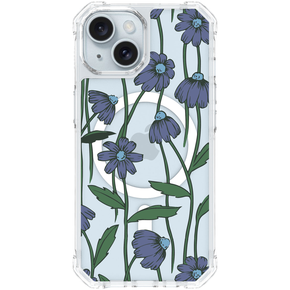 Scooch MagCase Violet Daisy for iPhone 15 case
