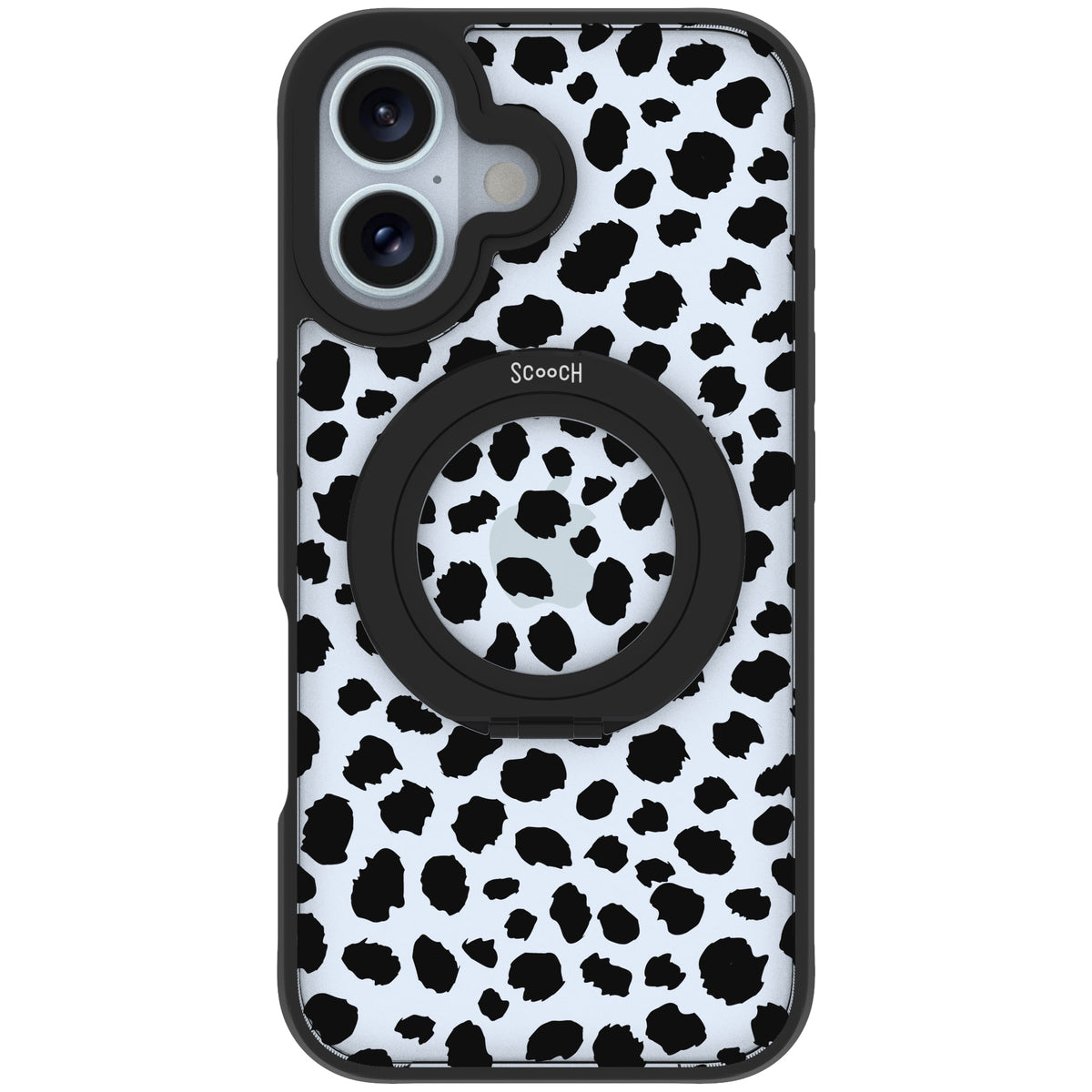 Scooch HaloCase Black Leopard for iPhone 16 case