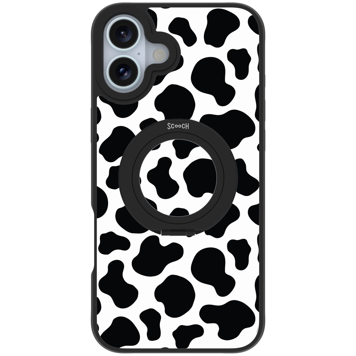 Scooch HaloCase Cow Print for iPhone 16 Plus case