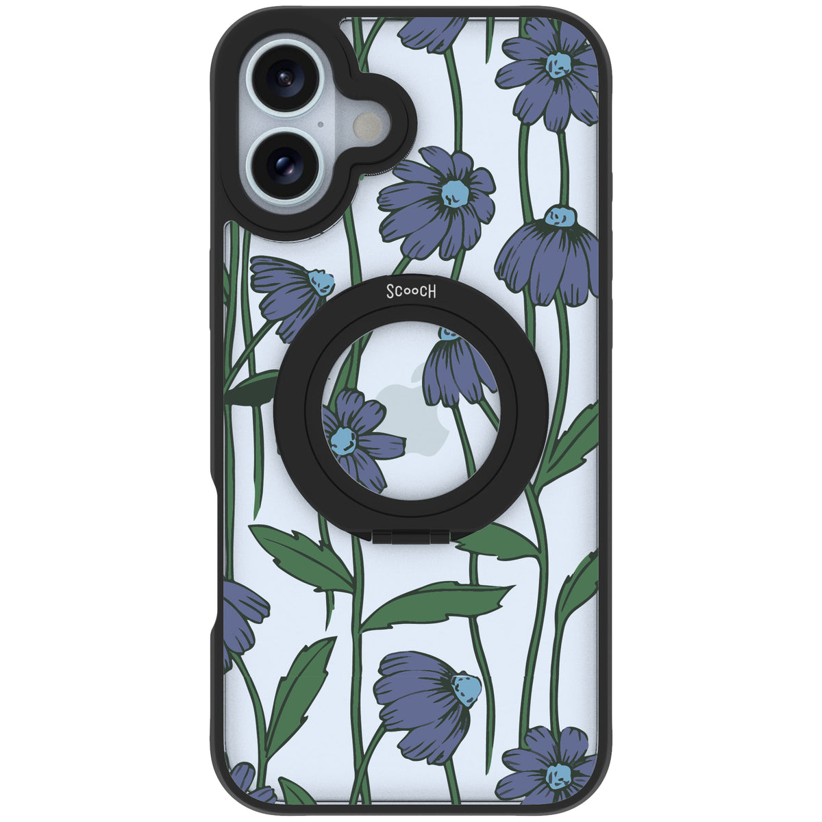 Scooch HaloCase Violet Daisy for iPhone 16 Plus case