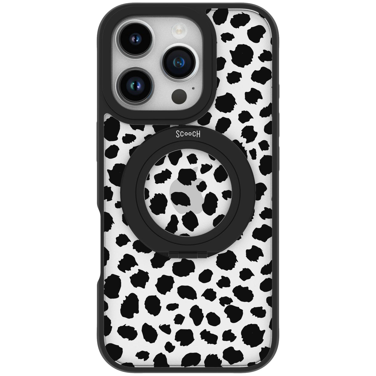 Scooch HaloCase Black Leopard for iPhone 16 Pro case
